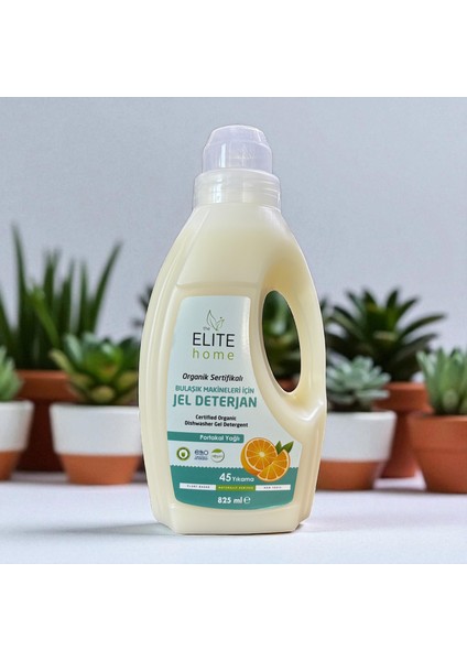 Organik Sertifikalı Jel Bulaşık Makinesi Deterjanı 825 ml Portakal