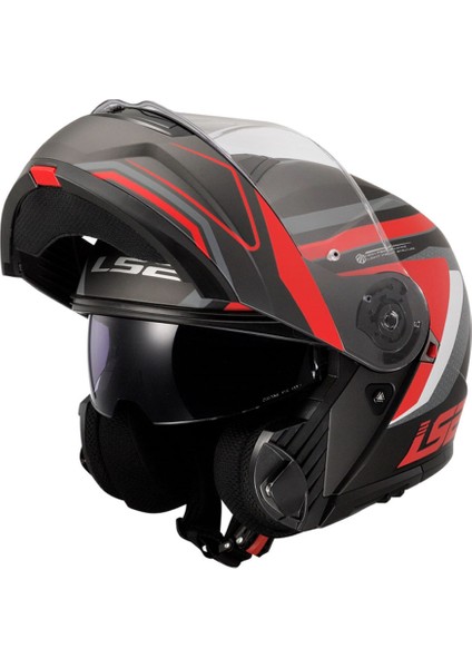 Strobe 2 Phantom Mat Tıtanıum-Gri-Kırmızı Kask modelleri