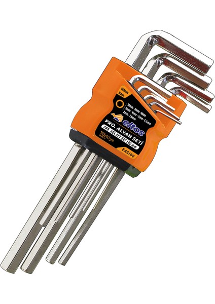 Eltos EAS180 Alyan Seti 9 Parça 180 mm Altıköşe