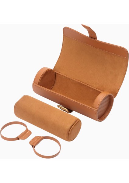 Modalo Genius 3 Saatlik Uhrenrolle, Şık ve Kompakt Deri Seyahat Kutusu modelleri