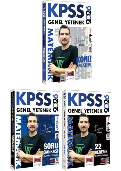 Yargı 2026 Kpss Matematik Konu + Soru Bankası + 22 Deneme 3 Lü Se