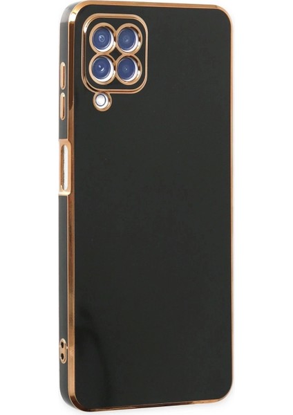 Samsung Galaxy A12 Kılıf Volet Silikon - Siyah