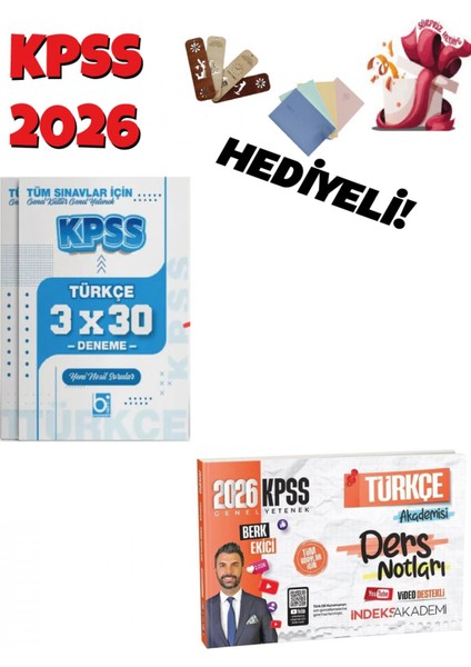 2026 Kpss Türkçe Akademisi Video Ders Notları ve Deneme Seti 2 Ki