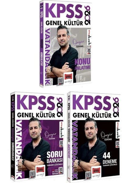 Yargı 2026 Kpss Vatandaşlık Konu + Soru Bankası + 44 Deneme 3 Lü