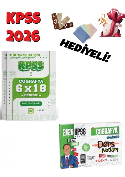 2026 Kpss Coğrafya Akademisi Video Ders Notları ve Deneme Seti 2