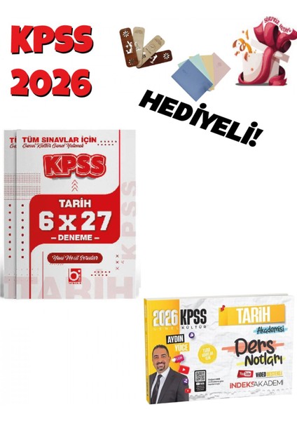 2026 Kpss Tarih Akademisi Video Ders Notları ve Deneme Seti 2 Kit