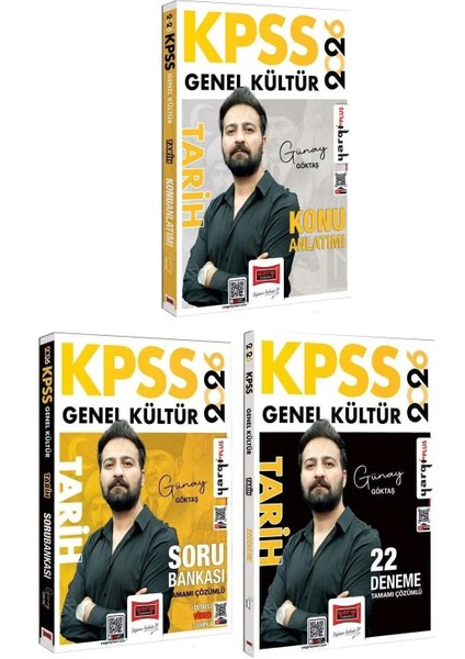 Yargı 2026 Kpss Tarih Konu + Soru Bankası + 22 Deneme 3 Lü Set -