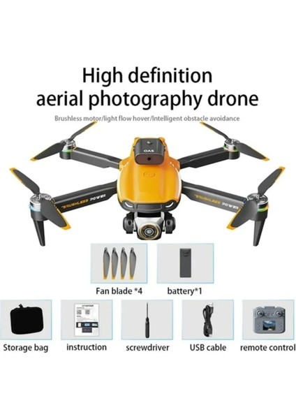 S9 Katlanabilir 4K Kameralı Drone - Wifi Fpv Canlı Yayın, 360° Akrobatik Uçuş, Tek Tuş Kontrol indirimleri