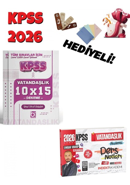 2026 Kpss Vatandaşlık Akademisi Video Ders Notları ve Deneme Seti