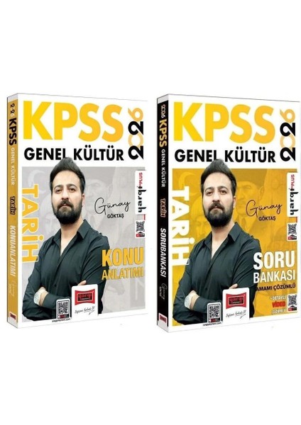 Yargı 2026 Kpss Tarih Konu + Soru Bankası 2 Li Set - Günay Göktaş