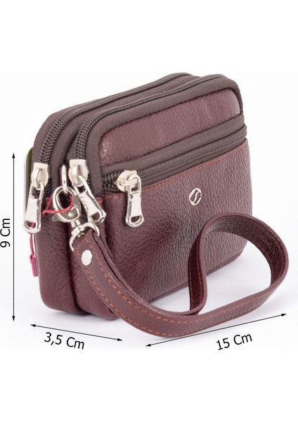 Bordo Hakiki Deri Çok Amaçlı Çanta ve Kemer, Şık ve Dayanıklı Tasarım fırsatları