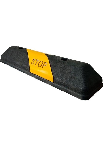 Plastik Oto Park Araç Stoperi 60x15x10 cm Siyah-Sarı