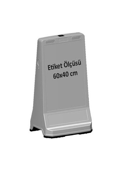 Reklam ve Uyarı Dubası 495 x 395 x 905 mm