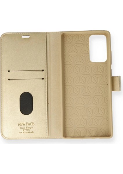 Samsung Galaxy Note 20 Kılıf Trend S Plus Kapaklı Kılıf - Gold fiyatları
