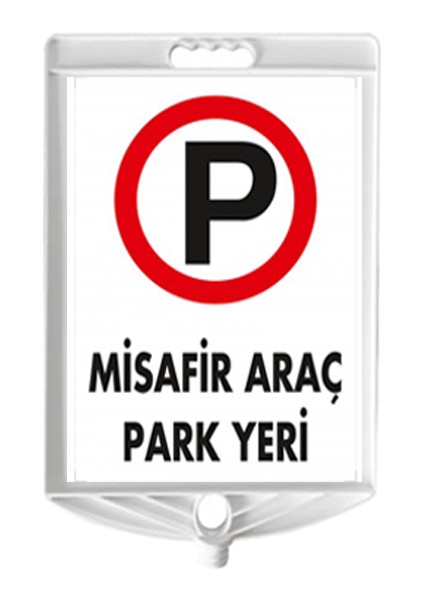 Misafir Araç Park Yeri Çift Taraf Baskı Delinatör Seti Siyah fiyatları