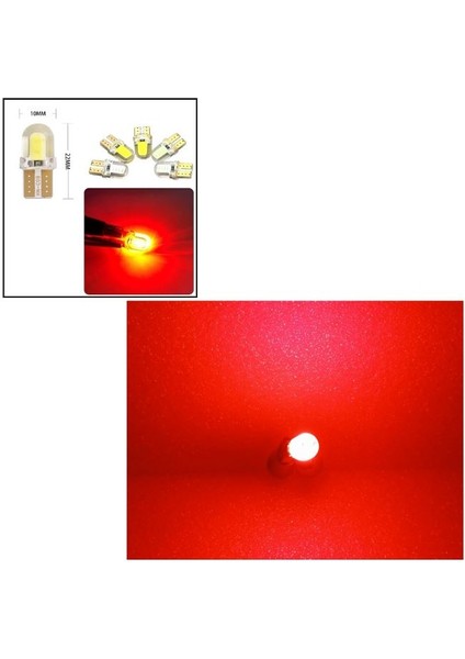 ( 5 x Adet ) 1 Set LED T10 Dipsiz Ampul 12V Sılıcon Canbus Smd LED Silika Red (Dipsiz Ampul Silikon LED Kırmızı) fırsatları