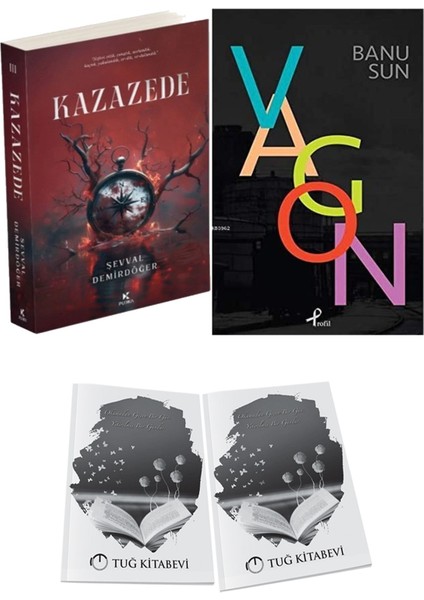 Vagon ve Pukka Yayınları Kazazede 3 Şevval Demirdöğer 2li Set + Hediyeli