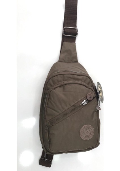 Suya Dayanıklı Klinkır Kumaş Vizon Ön Çapraz Çanta, Şık ve Hafif Tasarım