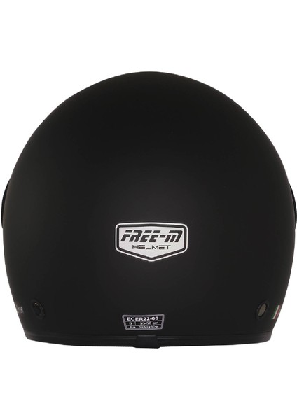 Motosiklet Yarım Kask Güneş Vizörlü Ece 22.06 Motor Kaskı Mat Black fırsatları