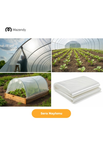 Sera Naylonu 12X8M 140 Mikron Uv+Eva Katkılı Şeffaf Sera Örtüsü – Nem ve Suya Karşı Özel Damlatmaz Yüzey. modelleri