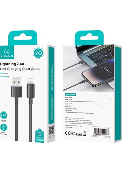 SJ709 Lightning (Iphone) Şarj Kablosu – 12W/2.4A - 1m fırsatları