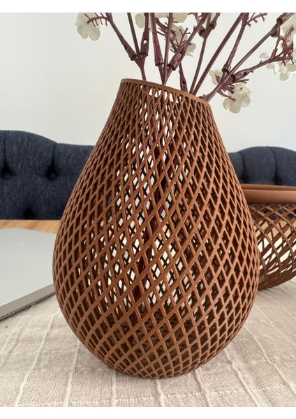 Dekoratif Işlemeli Modern Vazo