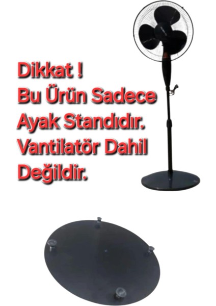 Yumatu MYS-1802 Vantilatör Ayak Standı (Siyah)