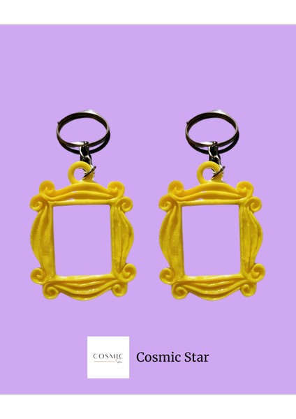 2'li Friends Dizi Figürü Kapı Süsü Çerçeve Anahtarlık Seti