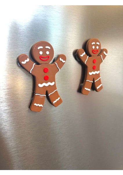 Kurabiye Adam Bölünebilir Magnet- Buz Dolabı Süsü- Buz Dolabı Not Tutucu- Dekoratif