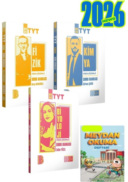 Benim Hocam 2026 Tyt Fizik - Kimya - Biyoloji Soru Bankası Seti