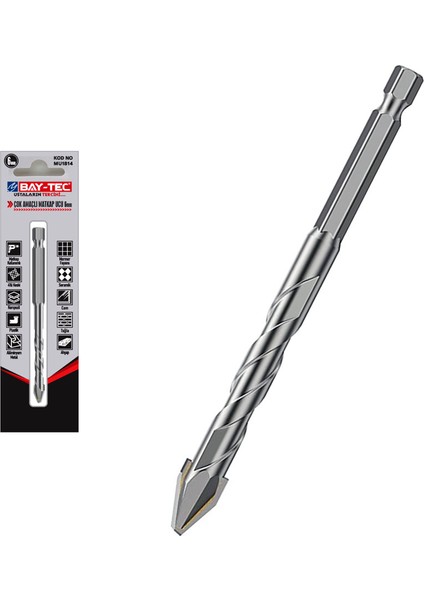 MU1818 10MM Çok Amaçlı Elmas Matkap Ucu