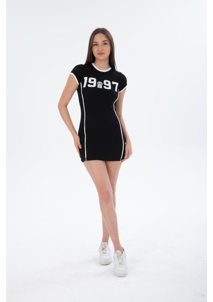 Kadın 1997 Garnili Elbise