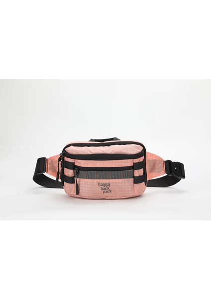 Pembe Hafif Su Geçirmez Bel Çantası, Şık ve Kullanışlı Tasarım