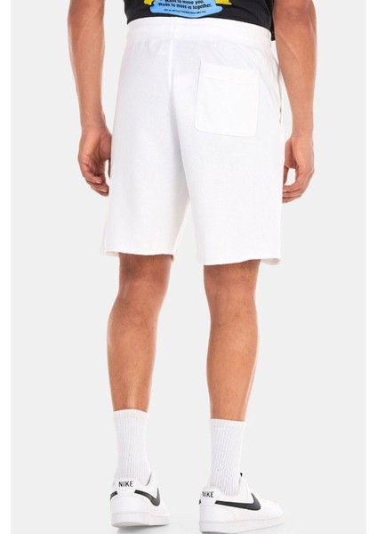 Sportswear Alumni Cotton Swoosh Shorts White Baskılı Erkek Şort Beyaz modelleri