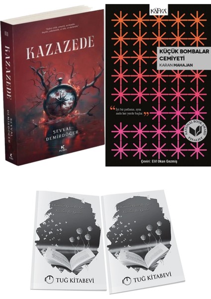 Küçük Bombalar Cemiyeti ve Pukka Yayınları Kazazede 3 Şevval Demirdöğer 2li Set + Hediyeli