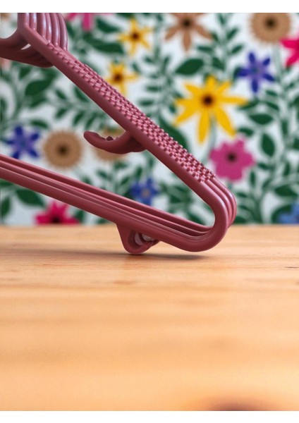 Elbise Kıyafet Askısı 24'lü Set 24 Adet Kırmızı Plastik 24 Gömlek Askısı modelleri