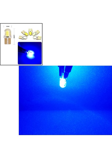 ( 5 x Adet ) 1 Set LED T10 Dipsiz Ampul 12V Sılıcon Canbus Smd LED Silika Blue (Dipsiz Ampul Silikon LED Mavi) modelleri