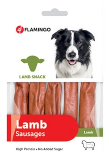 Flamingo Lamb Snack Kuzulu Sosis Köpek Ödül Maması 85 Gr