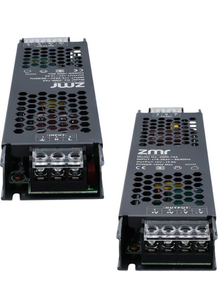 ZMR-703/B.00 12 Volt 12.5 Amper 150 Watt Slim Metal Kasa Adaptör fiyatları