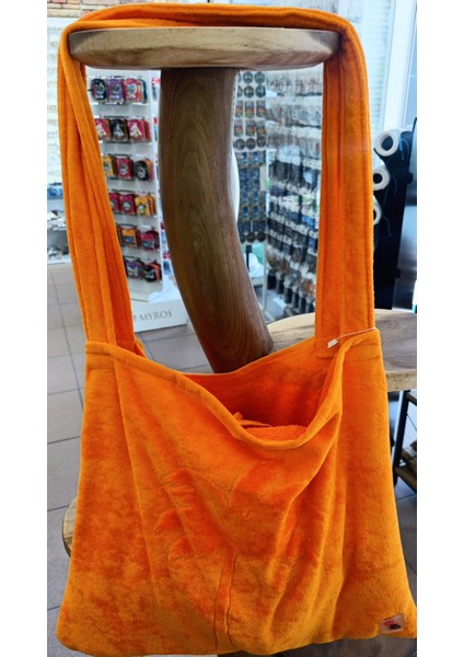 Plaj Çantasına Dönüşen %100 Pamuk Pembe Plaj Havlusu modelleri