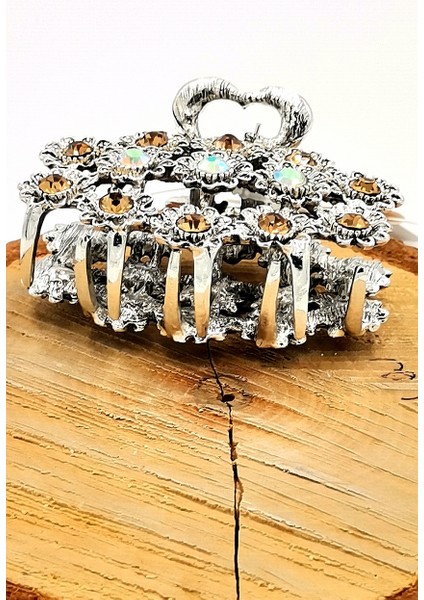 Döküm Metal Renkli Taşlı Lüks Toka