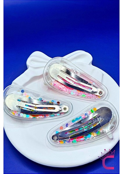 5li Renkli Kalp Dolgulu Çıtçıt Kız Çocuk Toka Seti - Unicorn Gökkuşağı Deniz Kızı Çıt Çıt Saç Tokası fırsatları