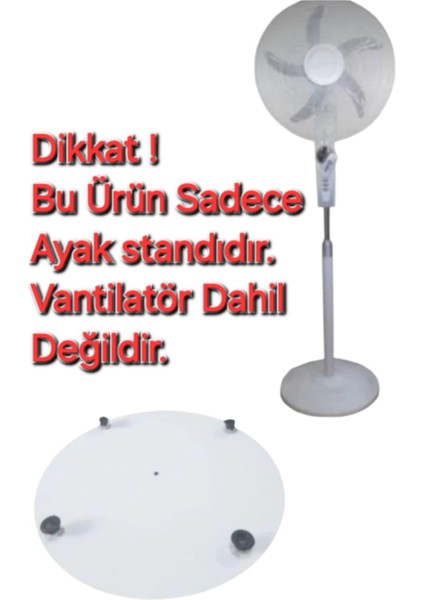 Süsler SV-1806 R Poyraz Vantilatör Ayak Standı (Beyaz)