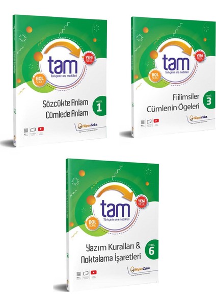 8.sınıf Türkçe Fasikülleri Hiperzeka - 3 Kitap