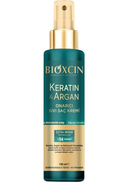 Keratin ve Argan Onarıcı Sıvı Saç Kremi 150 ml