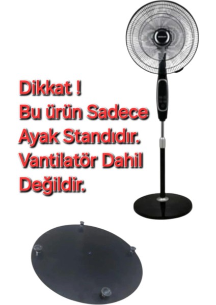 Süsler Lodos SV-1610R Vantilatör Ayak Standı (Siyah)