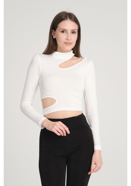 Kadın Bel ve Boyun Detay Asimetrik Bluz fiyatları