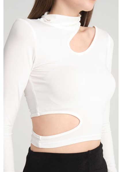 Kadın Bel ve Boyun Detay Asimetrik Bluz modelleri