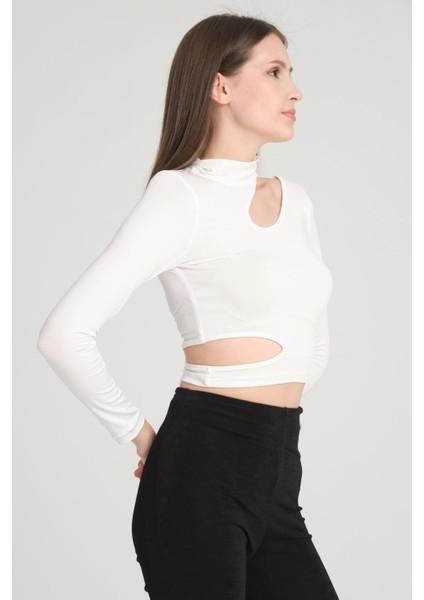 Kadın Bel ve Boyun Detay Asimetrik Bluz fırsatları