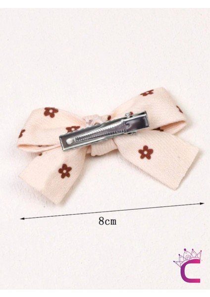 2'li Soft Bej Kahve Tonlu Kız Çocuk Fiyonk Toka Seti - Tarz Fiyonklu Kurdele Pens Bebek Saç Tokası modelleri